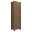 Ver imagem 2 de Armário Multiuso 2 Portas com 4 Prateleiras com Pés Lite Marrom/Carvalho Oak