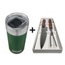 Copo Térmico Coleman 600ml + Faca e Garfo para Churrasco - 1