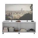 Ver imagem 4 de Rack Tv até 50 Polegadas 4 Portas com Rodízios e Espelhos Multimóveis Mp1080 Branco