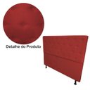 Ver imagem 5 de Cabeceira Casal Super King Juliana 195cm Para Cama Box Suede Vermelho - DS Estofados