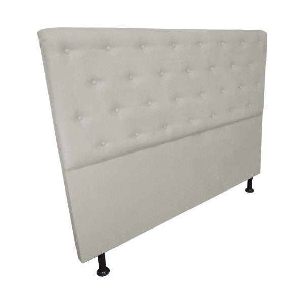 Cabeceira Solteiro Juliana 90cm Para Cama Box Suede Bege - DS Estofados - 3