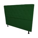 Ver imagem 3 de Cabeceira Casal Super King Juliana 195cm Para Cama Box Suede Verde - DS Estofados
