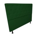Ver imagem 4 de Cabeceira Casal Super King Juliana 195cm Para Cama Box Suede Verde - DS Estofados