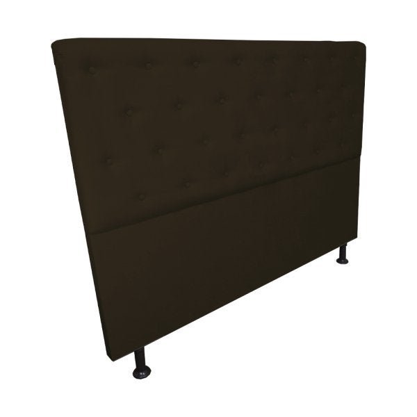 Cabeceira Solteiro Juliana 90cm Para Cama Box Suede Marrom - DS Estofados - 3