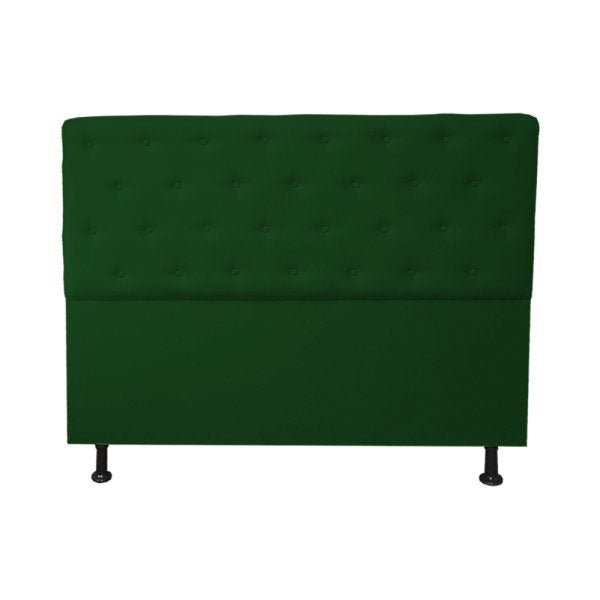 Cabeceira Solteiro Juliana 90cm Para Cama Box Suede Verde - DS Estofados - 1