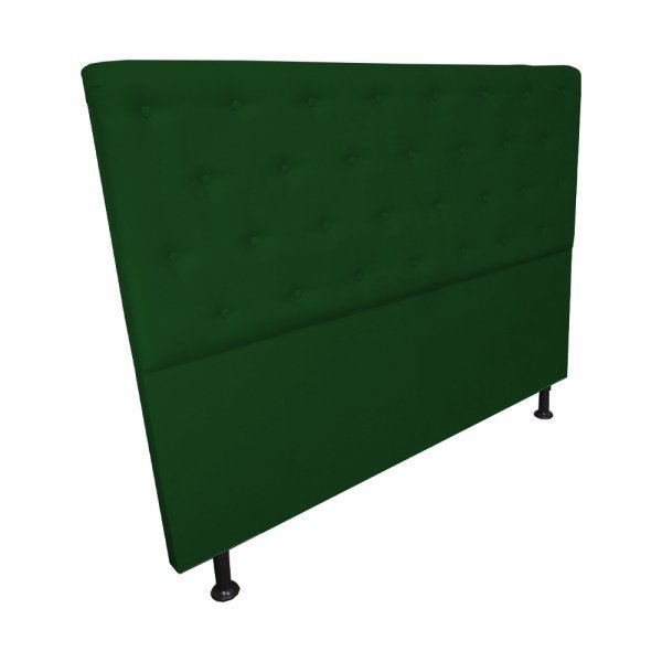 Cabeceira Solteiro Juliana 90cm Para Cama Box Suede Verde - DS Estofados - 3