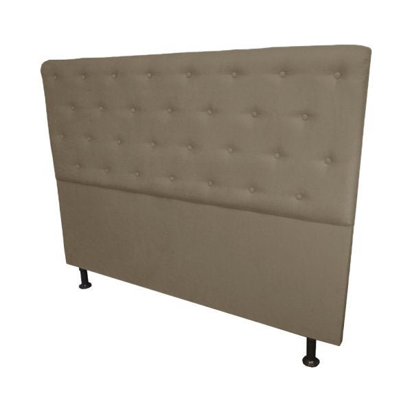 Cabeceira Casal Juliana 140cm Para Cama Box Suede Capuccino - DS Estofados - 3