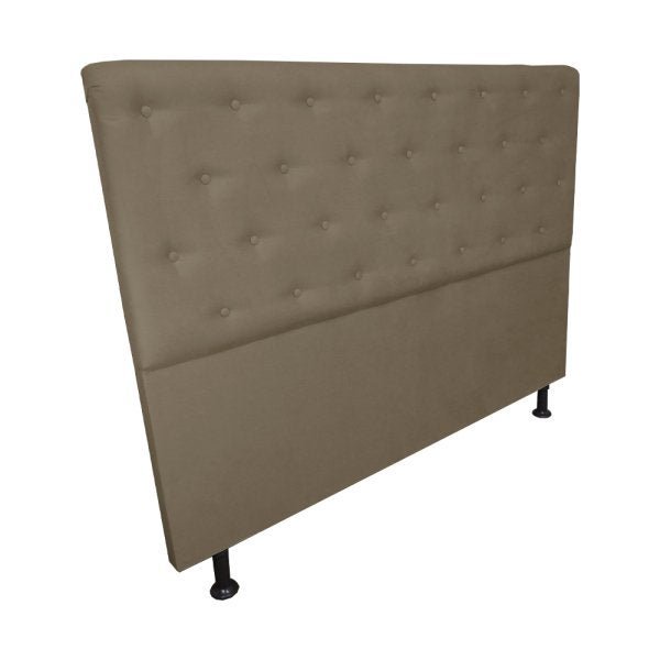 Cabeceira Casal Juliana 140cm Para Cama Box Suede Capuccino - DS Estofados - 2