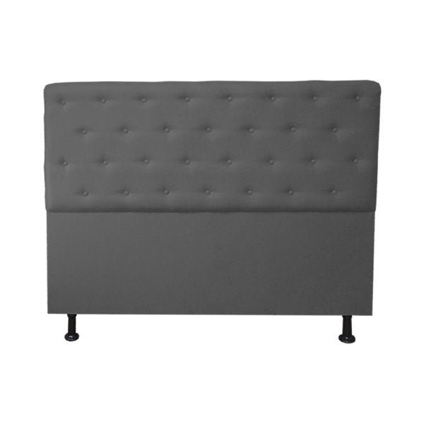 Cabeceira Casal King Juliana 190cm Para Cama Box Suede Cinza - DS Estofados - 1