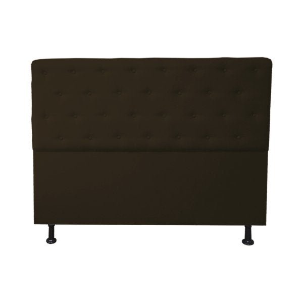 Cabeceira Casal King Juliana 190cm Para Cama Box Suede Marrom - DS Estofados - 1