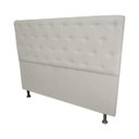 Ver imagem 4 de Cabeceira Casal Super King Juliana 195cm Para Cama Box Suede Bege - DS Estofados