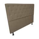 Ver imagem 3 de Cabeceira Casal Super King Juliana 195cm Para Cama Box Suede Capuccino - DS Estofados