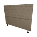 Ver imagem 4 de Cabeceira Casal Super King Juliana 195cm Para Cama Box Suede Capuccino - DS Estofados