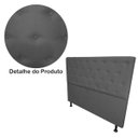 Ver imagem 5 de Cabeceira Casal Super King Juliana 195cm Para Cama Box Suede Cinza - DS Estofados