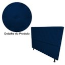 Ver imagem 5 de Cabeceira Casal Super King Juliana 195cm Para Cama Box Suede Azul Marinho - DS Estofados