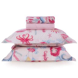 Jogo de Cama Casal Magia do Mar 180 Fios Karsten - 2