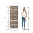 Ver imagem 4 de Armário Multiuso com Chave 2 Portas 5 Prateleiras Doha 9595