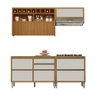 Cozinha 4 Peças Nesher Baronesa 100% Mdf Freijó-off White - 1