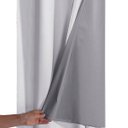 Ver imagem 3 de Cortina Daily Varão 1,5m Blackout PVC com Voil 2,00MX1,40m Sala Quarto Branco