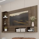 Ver imagem 1 de Painel de Parede Ganges para TV até 60' com Nicho e Prateleira Madeirado Carraro