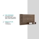 Ver imagem 4 de Painel de Parede Ganges para TV até 60' com Nicho e Prateleira Madeirado Carraro