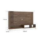 Ver imagem 2 de Painel de Parede Ganges para TV até 60' com Nicho e Prateleira Madeirado Carraro