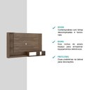 Ver imagem 3 de Painel de Parede Ganges para TV até 60' com Nicho e Prateleira Madeirado Carraro