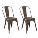 Ver imagem 1 de Kit 2 Cadeiras Tolix - Ferrugem Vintage