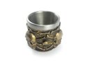 Ver imagem 4 de Copo Para Dose Shot Em Aço Inox Resina Modelo 6 Caveiras Decorativo Colecionável Tequila Whisky Vodk