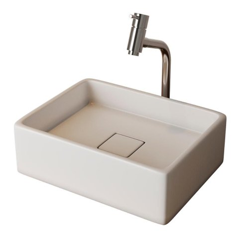 Cuba Raffinata com Torneira Dl08 e Valvula Oculta Branco Brilho