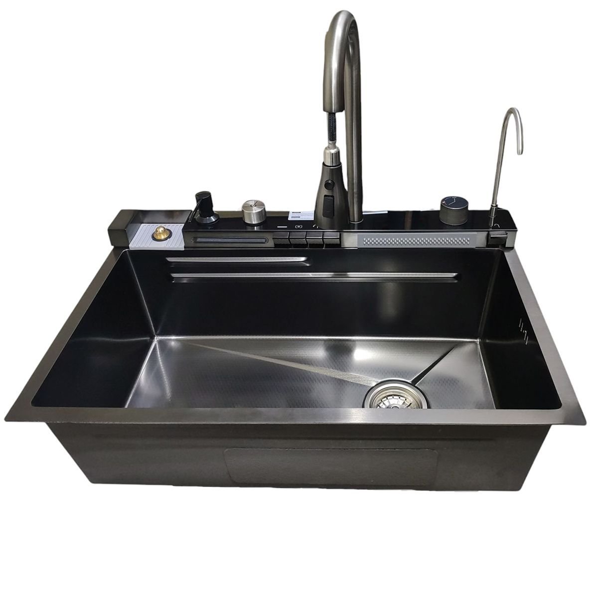 Cuba Gourmet Premium Pia Inox Inteligente Cozinha Torneira Painel Monocomando Agua Quente Fria Dispe - 10