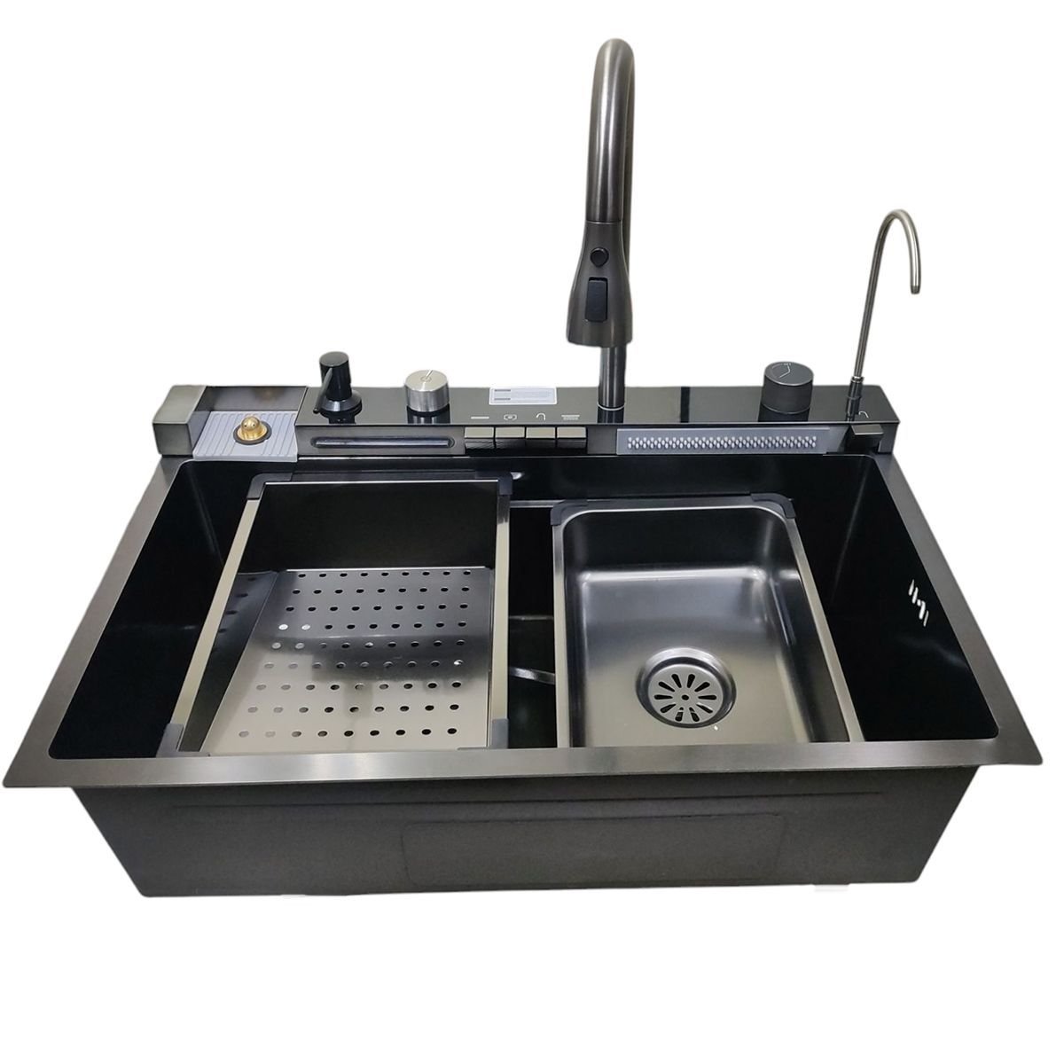 Cuba Gourmet Premium Pia Inox Inteligente Cozinha Torneira Painel Monocomando Agua Quente Fria Dispe - 16