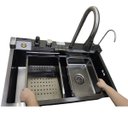 Ver imagem 7 de Cuba Gourmet Premium Pia Inox Inteligente Cozinha Torneira Painel Monocomando Agua Quente Fria Dispe