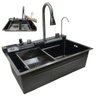 Cuba Gourmet Premium Pia Inox Inteligente Cozinha Torneira Painel Monocomando Agua Quente Fria Dispe - 1