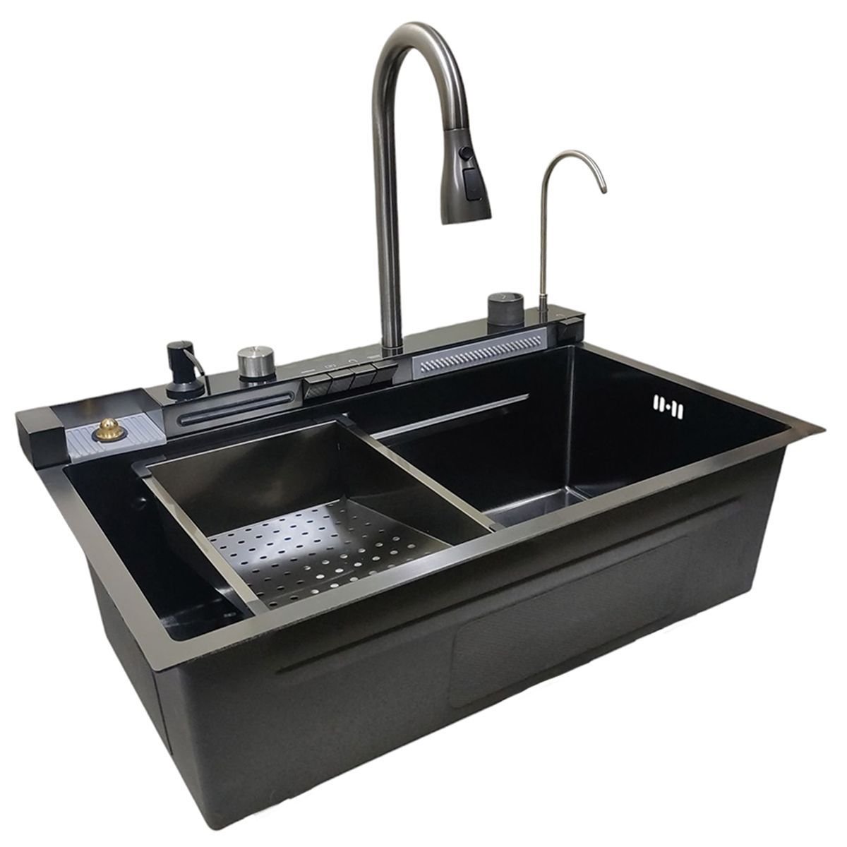 Cuba Gourmet Premium Pia Inox Inteligente Cozinha Torneira Painel Monocomando Agua Quente Fria Dispe - 14