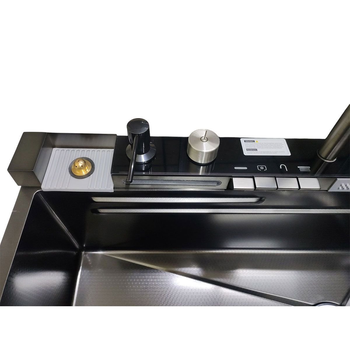 Cuba Gourmet Premium Pia Inox Inteligente Cozinha Torneira Painel Monocomando Agua Quente Fria Dispe - 3