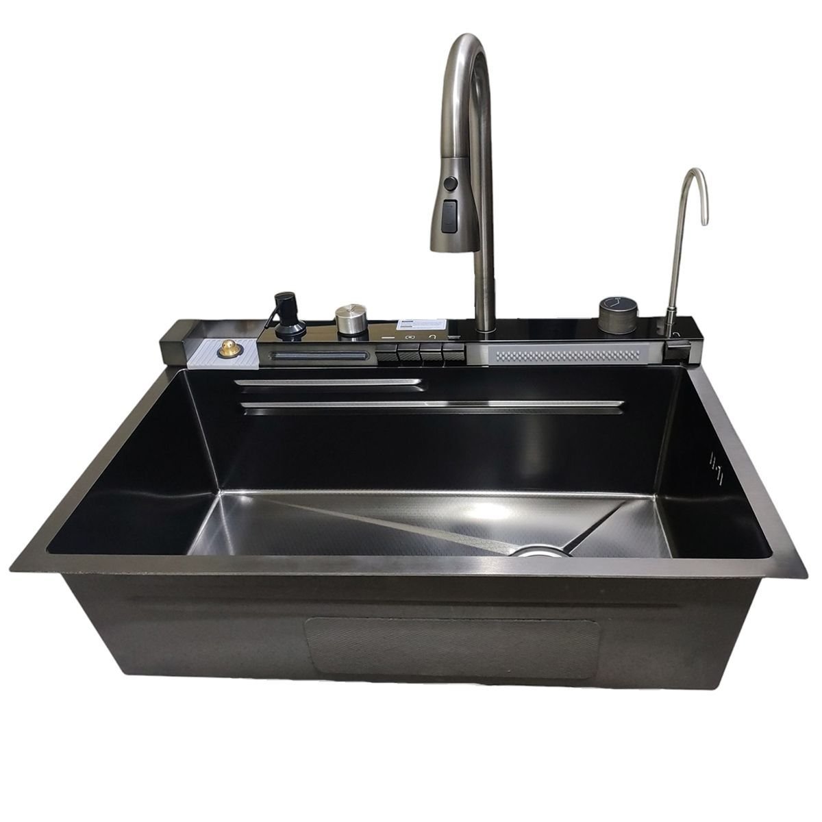 Cuba Gourmet Premium Pia Inox Inteligente Cozinha Torneira Painel Monocomando Agua Quente Fria Dispe - 8