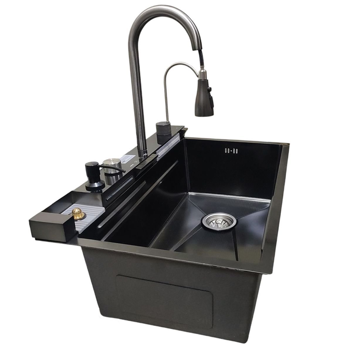 Cuba Gourmet Premium Pia Inox Inteligente Cozinha Torneira Painel Monocomando Agua Quente Fria Dispe - 12