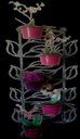 Ver imagem 2 de Suporte Para Plantas em forma de Folhas para 5 Vasos