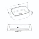 Ver imagem 5 de Cuba 43cm Sintética Tera Branco - P103380 - Cozimax Cuba 43cm Sintetica Tera Branco - P103380 - Cozi