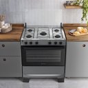 Ver imagem 6 de Fogão 5 Bocas Atlas Mônaco Plus Mesa de Inox Bivolt Titanium