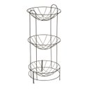 Ver imagem 1 de Fruteira Tripla 30 cm x A. 69 cm PRETO