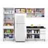 Armário Cozinha Completa Top Class 4 Peças Com Balcão Branco - 9