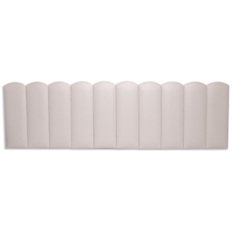 Cabeceira King Modulada Nuvem Cama Box Corino Marfim - 3