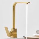 Ver imagem 5 de Torneira Gourmet Slim em L Cozinha Monocomando Misturador Cor Dourada - Brinovar