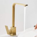 Ver imagem 7 de Torneira Gourmet Slim em L Cozinha Monocomando Misturador Cor Dourada - Brinovar