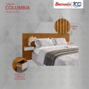 Ver imagem 5 de Cabeceira para Cama Casal ou Queen Columbia Ripado Naturalle Off White Bechara