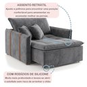 Ver imagem 5 de Poltrona de Amamentação Retrátil Base Madeira Maciça Encanto
