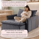 Ver imagem 6 de Poltrona de Amamentação Retrátil Base Madeira Maciça Encanto