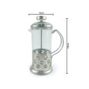 Ver imagem 3 de Cafeteira Francesa Com Prensa 350ml De Vidro e Aço Inox Café Chá Livon Coffee